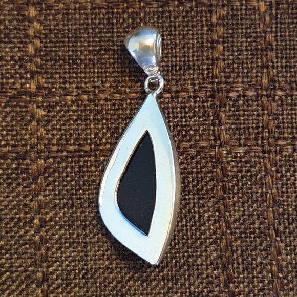 2'' Elegant Vintage 925 Sterling Silver Baltic Cherry Amber Modernist Pendant - Picture 6 of 11